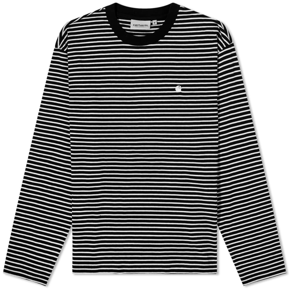 

Футболка Carhartt WIP Long Sleeve Coleen Stripe Tee, Черный
