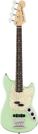 Fender American Performer Mustang Bass Rosewood Satin Surf Green W/B 0198620 357