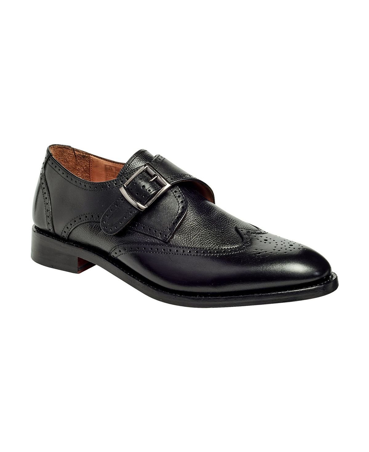 Мужские туфли roosevelt iii single monkstrap wingtip goodyear Anthony Veer, черный - фото