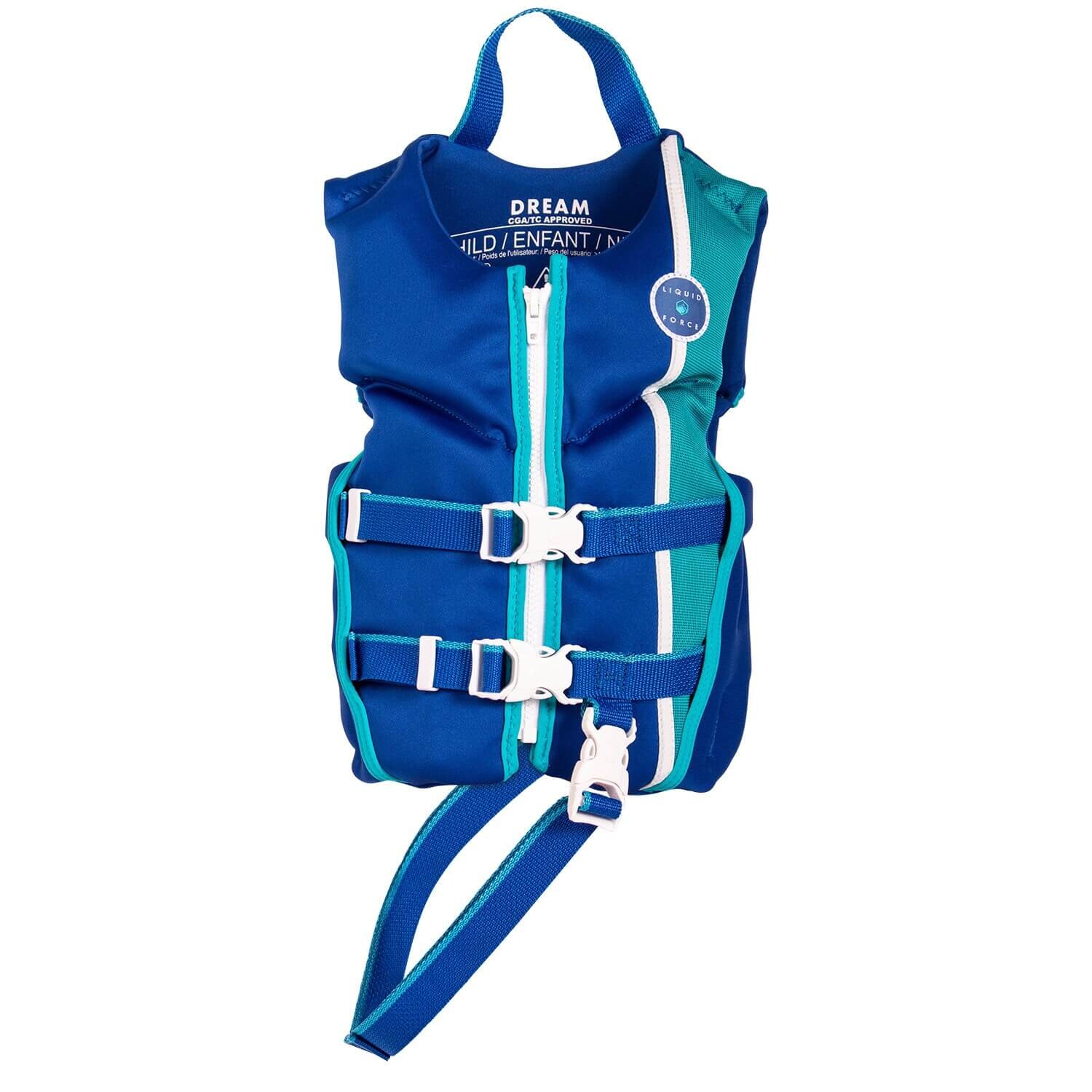 

Жилет для вейкбординга детский Liquid Force Dream Child CGA Girls 2023, синий/бирюзовый