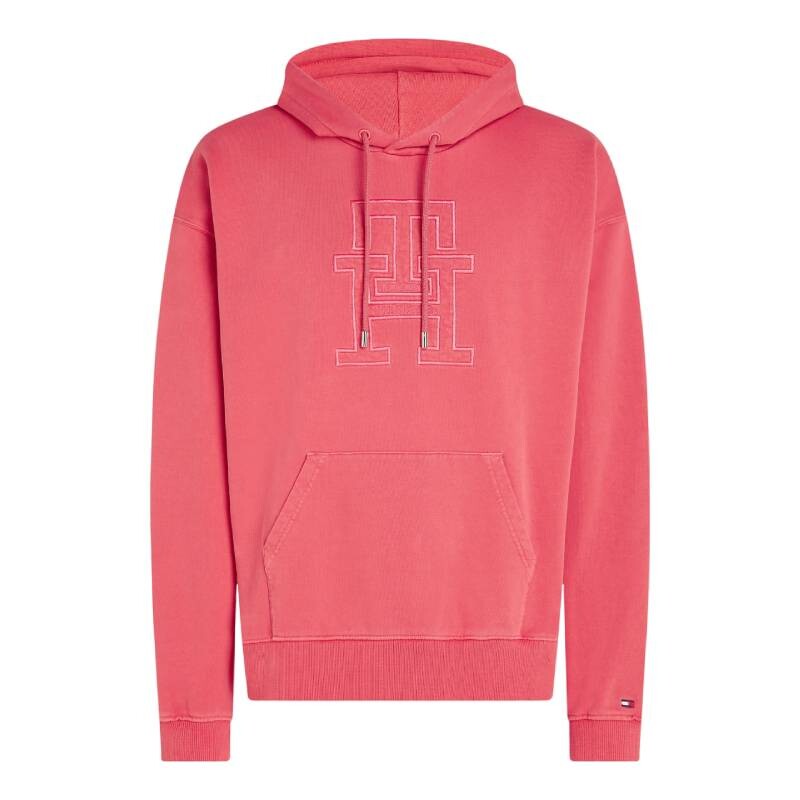 

Худи Tommy Hilfiger Tonal Monogram, малиновый