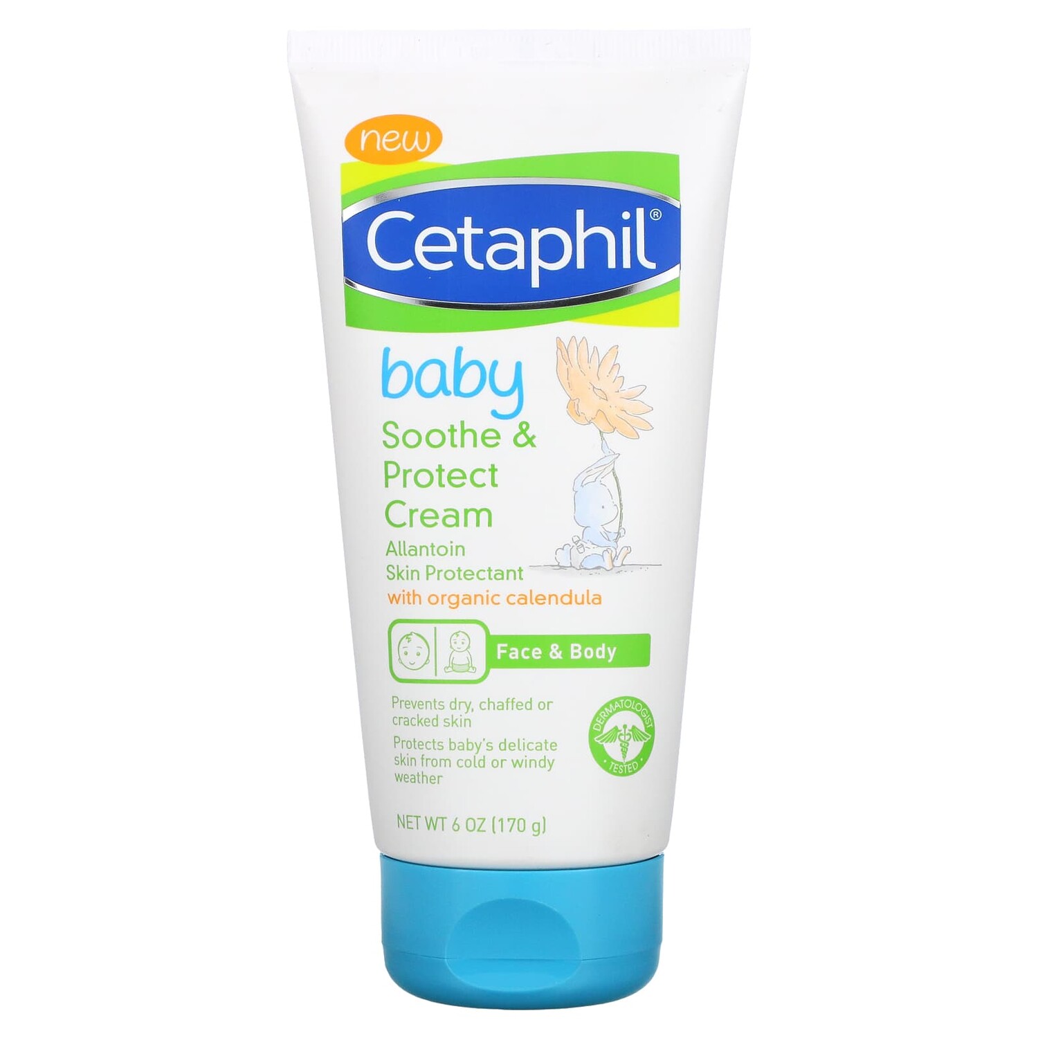 

Детский Успокаивающий и Защитный Крем Cetaphil с органической календулой, 170 г