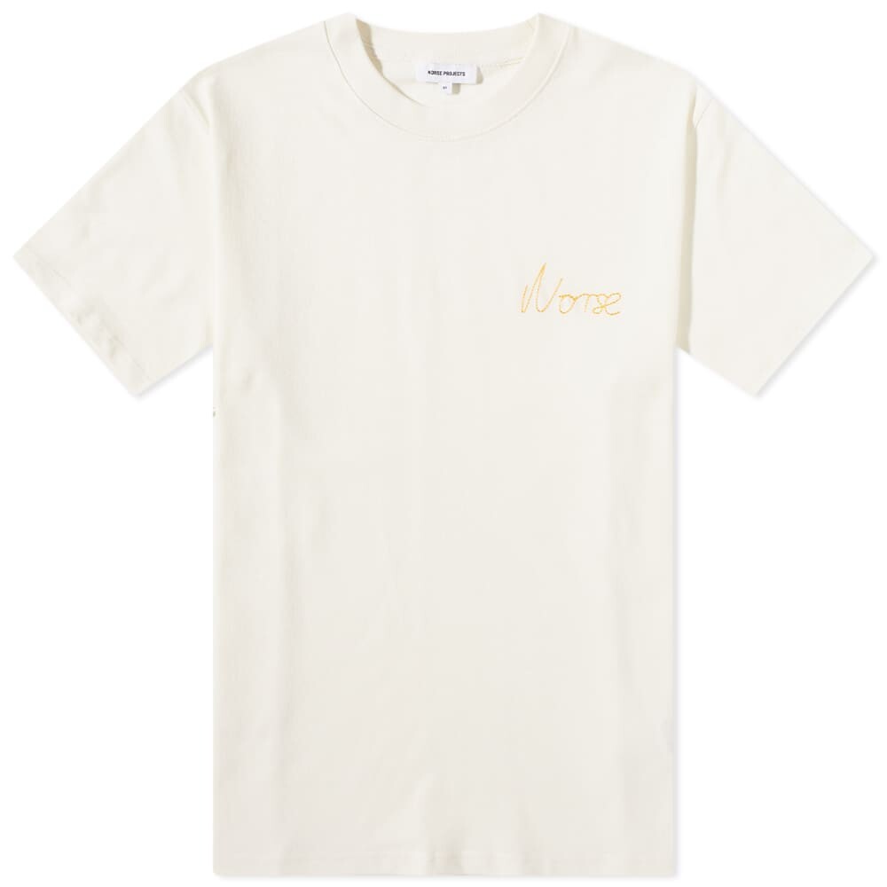 

Футболка Norse Projects Johannes Chain Stitch Logo Tee, Коричневый