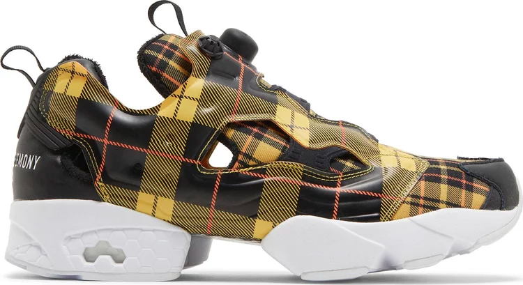 Кроссовки opening ceremony x instapump fury og 'yellow plaid' Reebok, желтый кроссовки instapump fury zone acid yellow reebok желтый