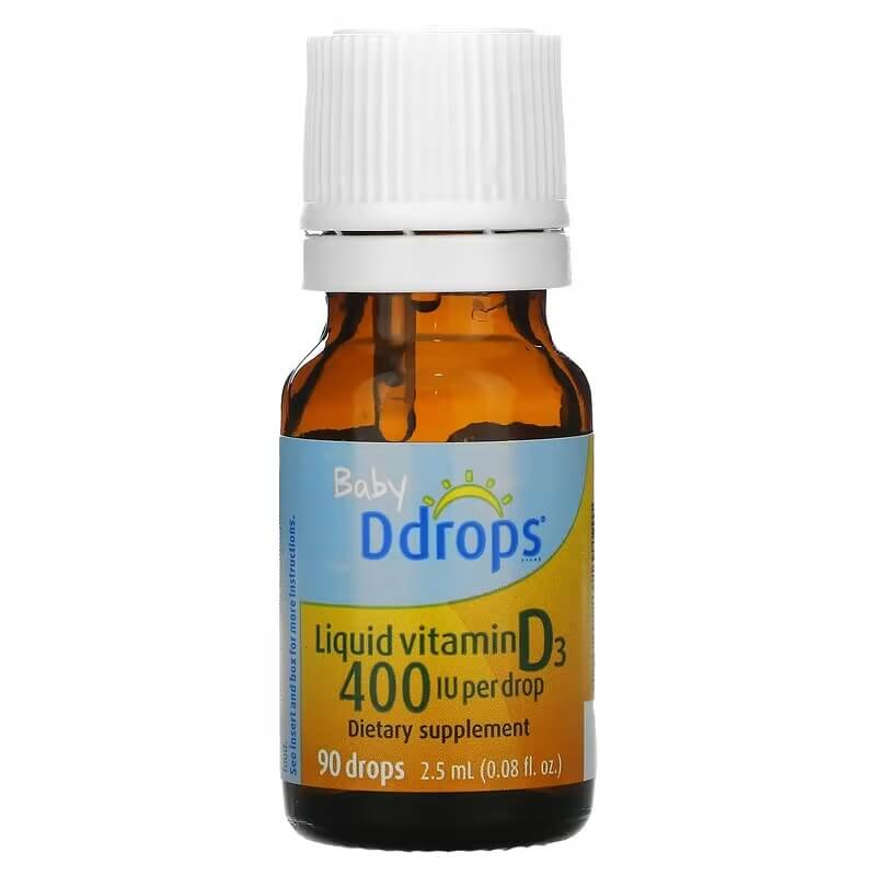 Жидкий витамин D3 Ddrops Baby 400 МЕ, 2.5 мл