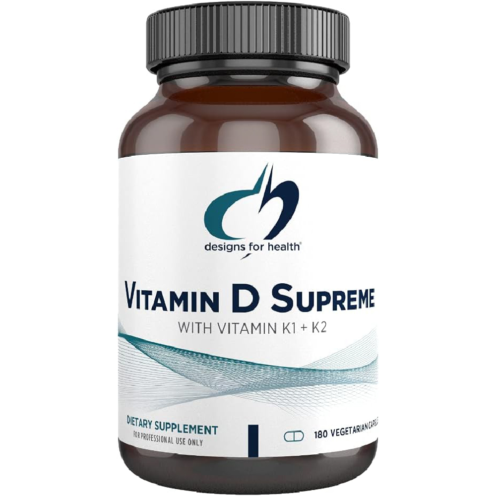 Витамин D3 Designs for health 5000 МЕ с 2000 мкг витамина К, 180 капсул фотографии