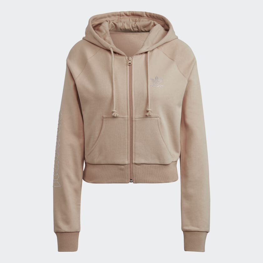 

Толстовка adidas 2000 Luxe Cropped Track, коричневый