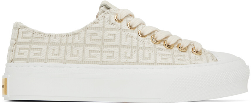 Бежевые кроссовки City Givenchy