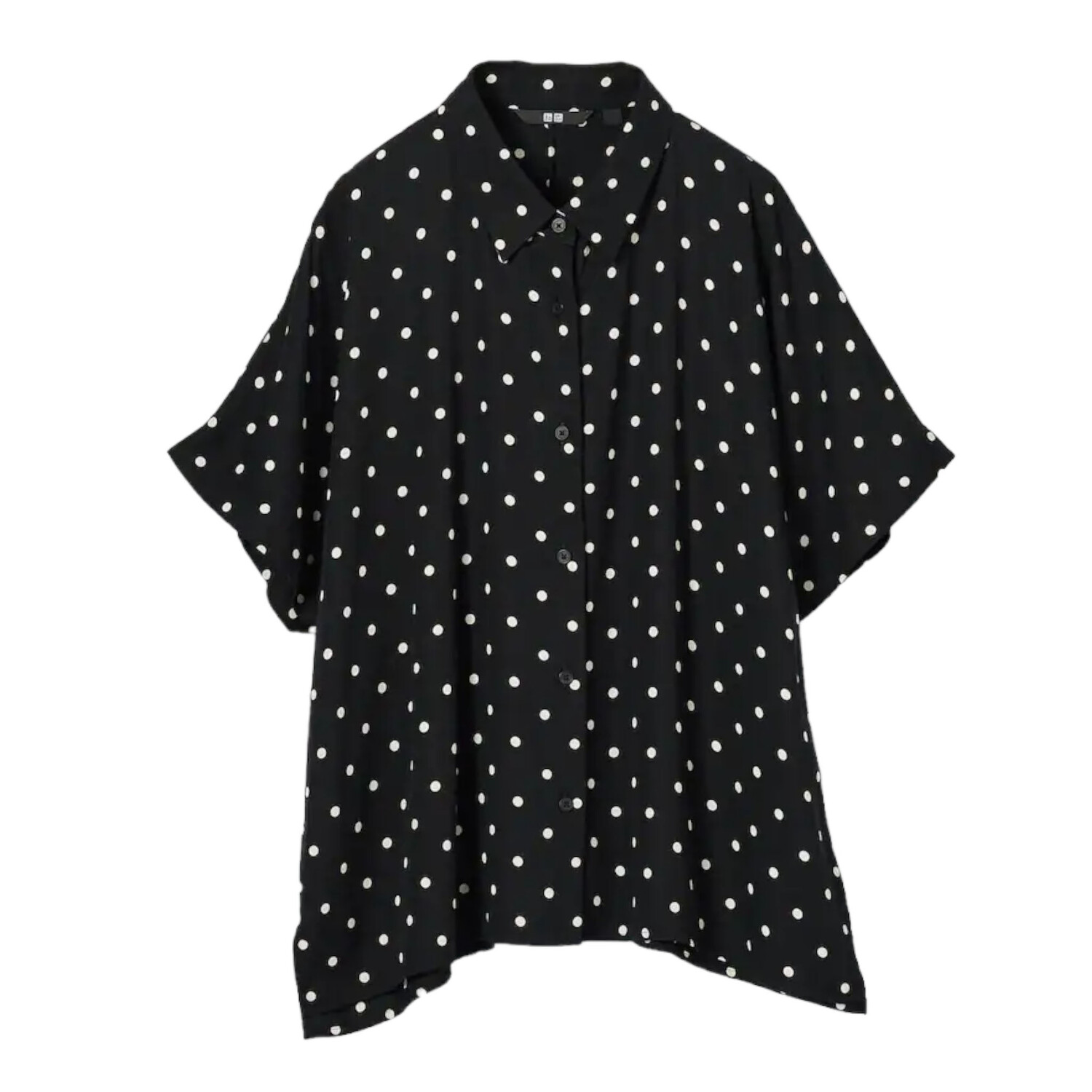

Блуза Uniqlo Rayon Short Sleeve, черный