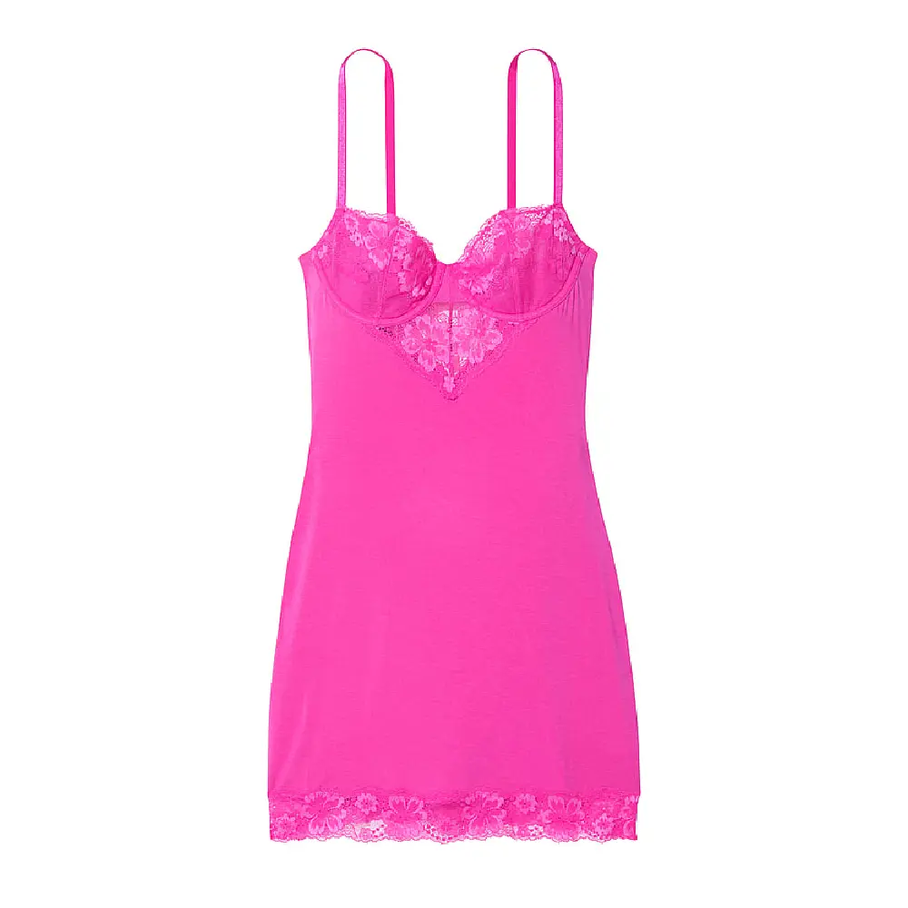 

Комбинация Victoria's Secret Modal & Lace Mini, розовый