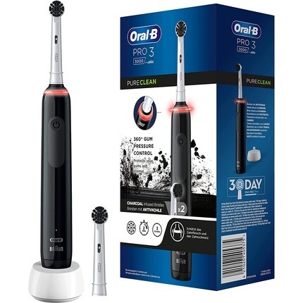 

Электрическая зубная щетка Oral-B Pro 3 3000 Pure Clean, черная, Oral B