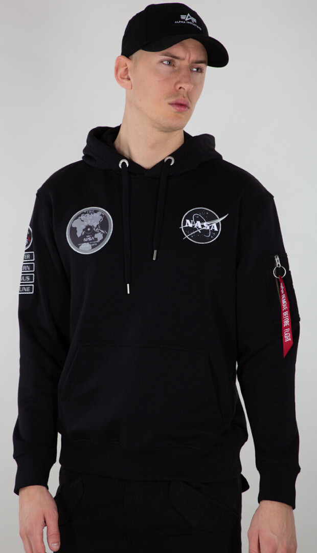 

Балахон Alpha Industries NASA Voyager, черно-черный