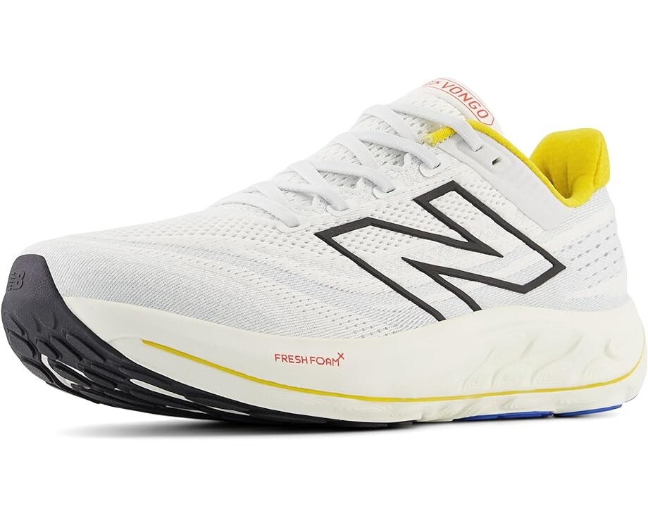 Кроссовки New Balance Fresh Foam X Vongo v6, цвет White/Ginger Lemon