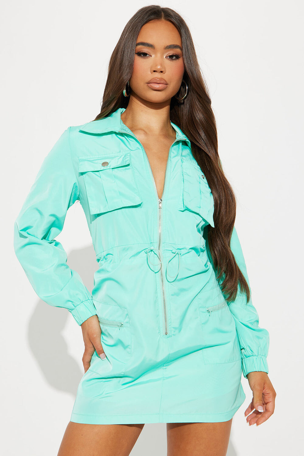 

Мини платье Fashion Nova D8563C, мятный