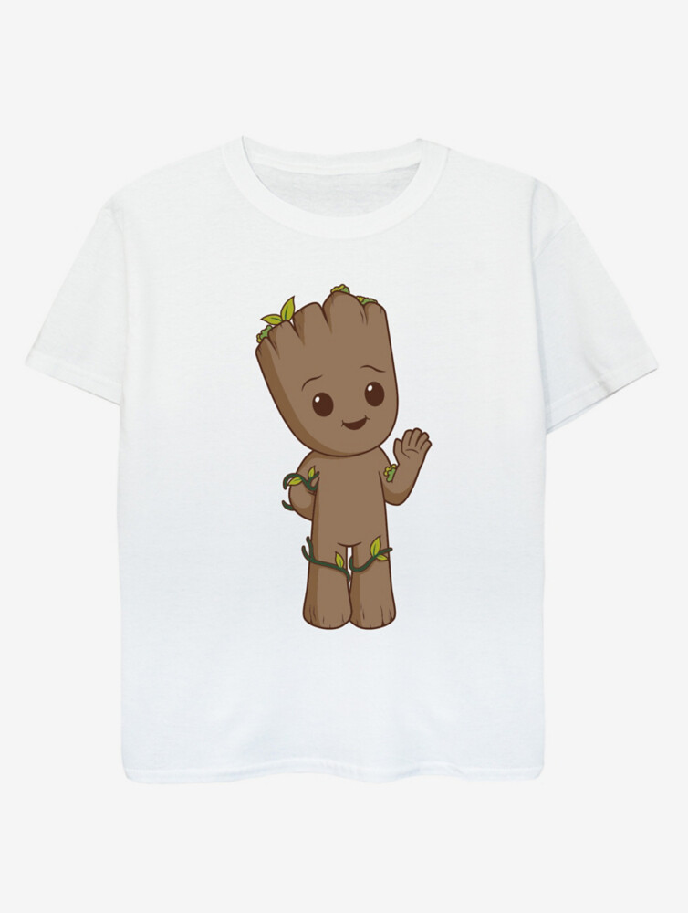 

Белая футболка с принтом NW2 I Am Groot Cute Groot Kids George., белый