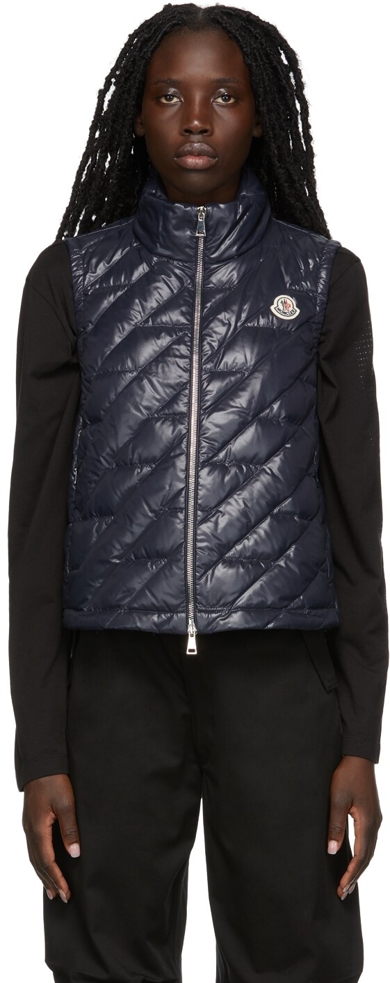 

Темно-синий жилет Lecroisic Moncler