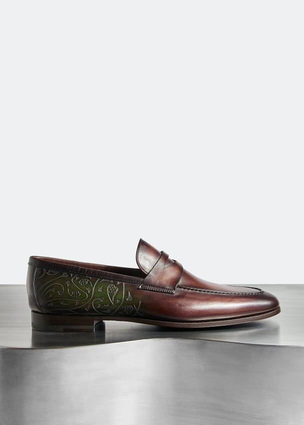

Лоферы MAGNANNI x Level Shoes leather loafers, коричневый