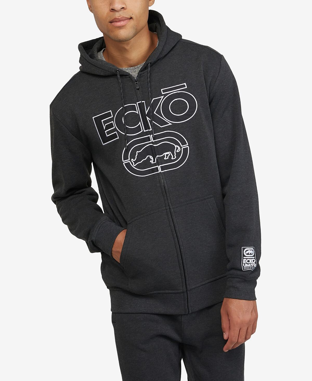 

Мужская почетная толстовка с капюшоном Ecko Unltd, мульти, Серый
