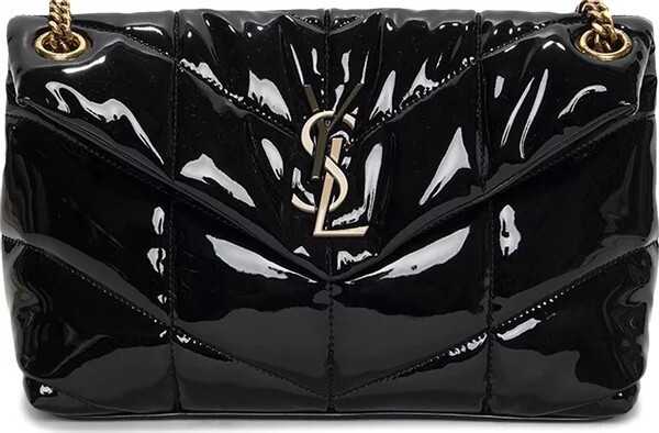 

Маленькая сумка на цепочке из фугу Saint Laurent, черный
