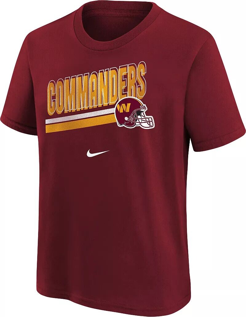 

Красная футболка Nike Youth Washington Commanders Team Helmet