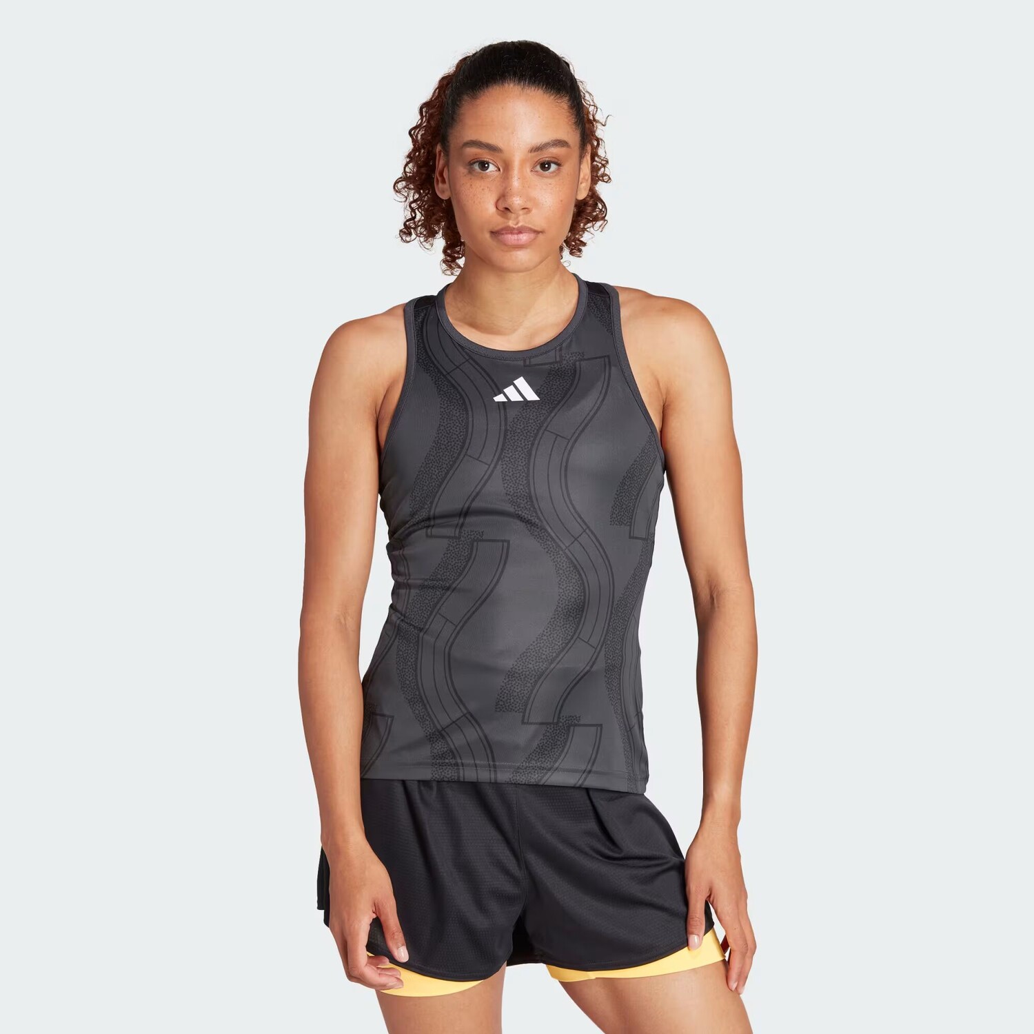 

Майка Club Tennis с графическим рисунком Adidas, цвет Carbon/Black