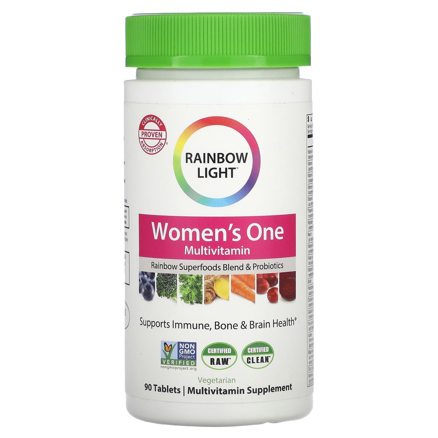 

Women's One, мультивитамины для женщин, 90 таблеток, Rainbow Light