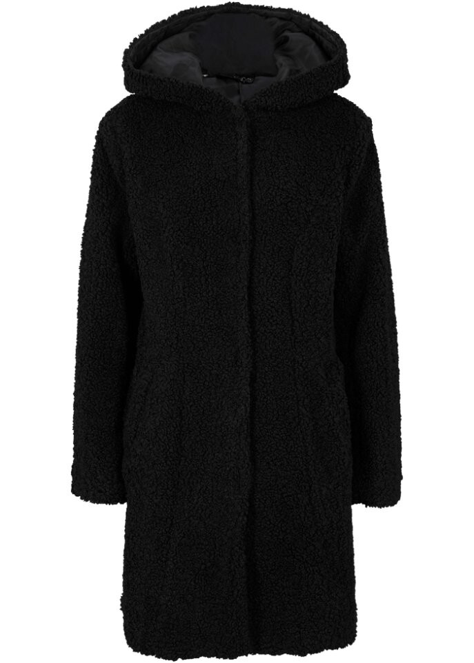 

Тедди куртка с капюшоном Bpc Bonprix Collection, черный
