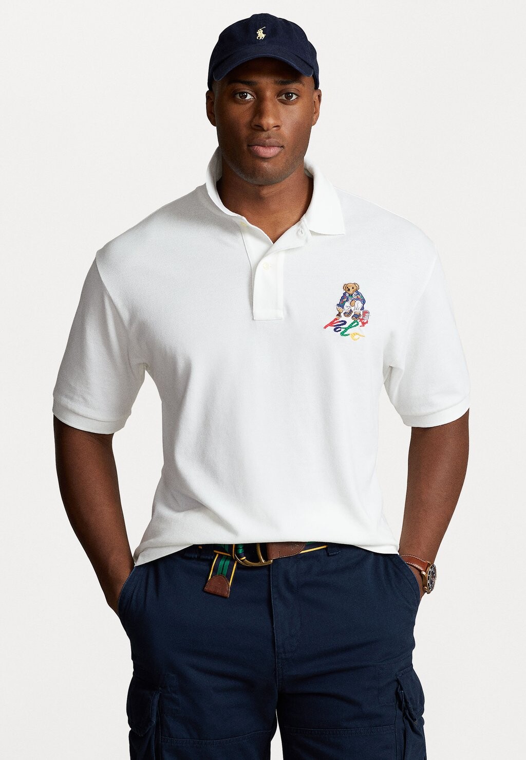

Рубашка-поло BEAR Polo Ralph Lauren Big & Tall, белый