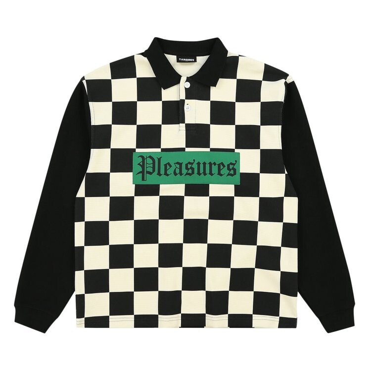 

Поло Pleasures Racer 'Black', черный