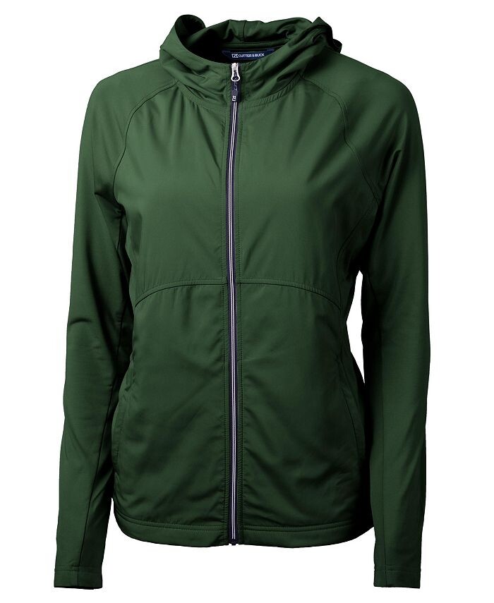 

Женская куртка Adapt Eco Knit Hybrid из переработанного материала на молнии на всю длину Cutter & Buck, цвет Hunter