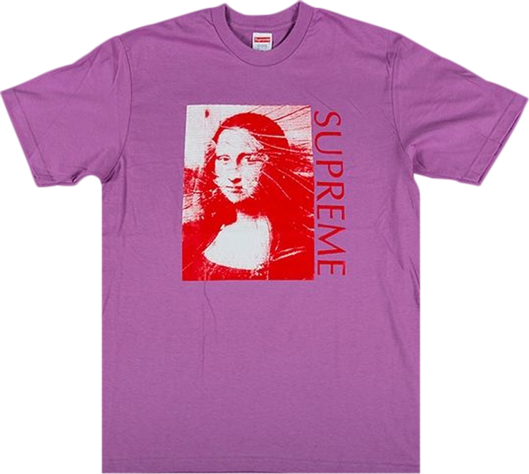 

Футболка Supreme Mona Lisa T-Shirt 'Purple', фиолетовый