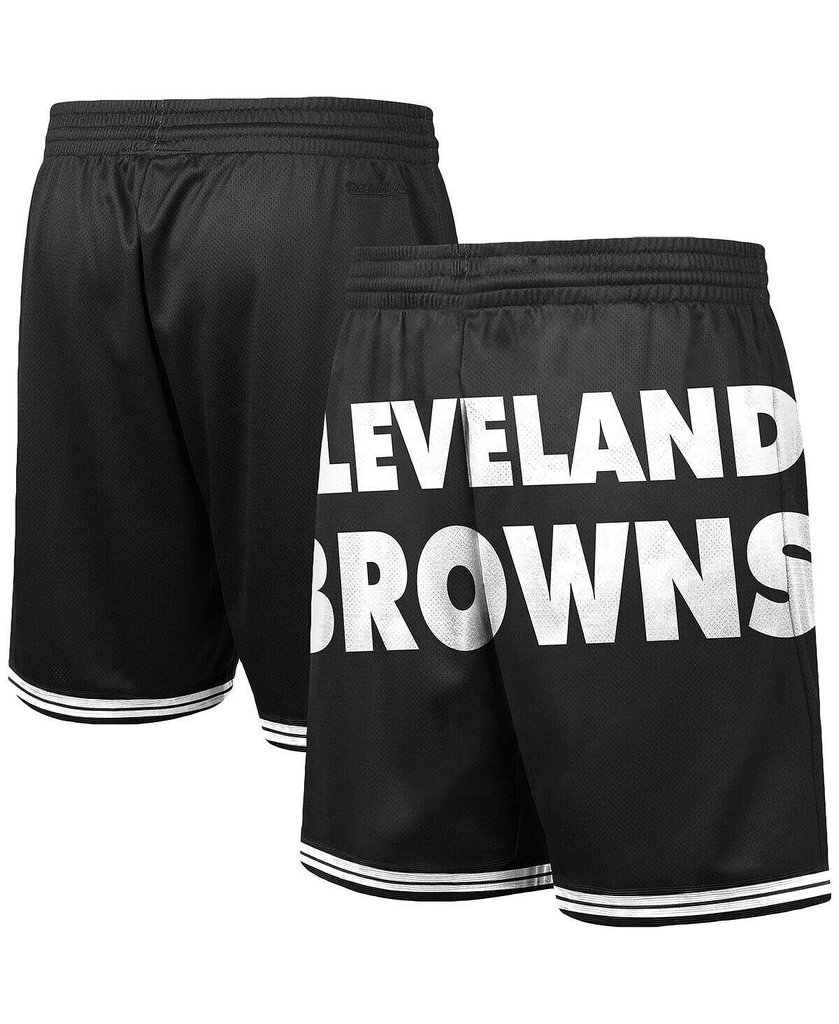 

Мужские черные модные шорты cleveland browns big face 3.0 Mitchell & Ness, черный