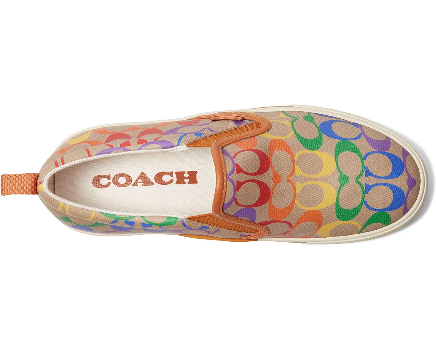 

Кроссовки Pride Slip-On Skate COACH, радужная подпись