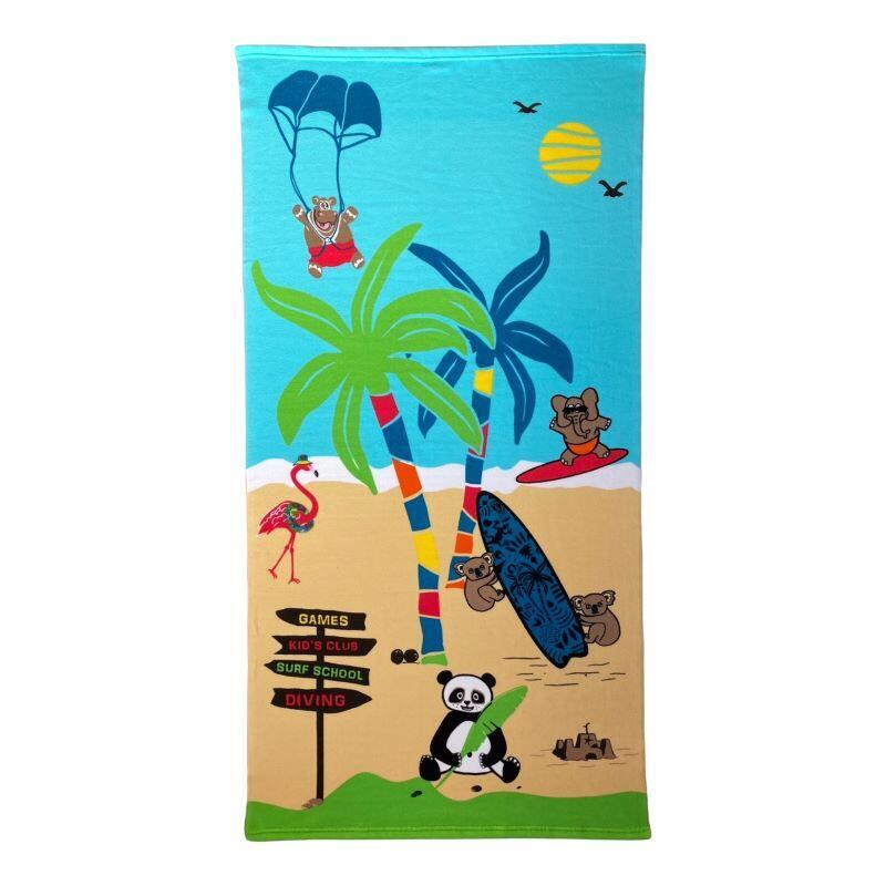 Пляжное полотенце из микрофибры Colonia 70x140 250 г/м² (1,5 фунта) LE COMPTOIR DE LA PLAGE, красочный