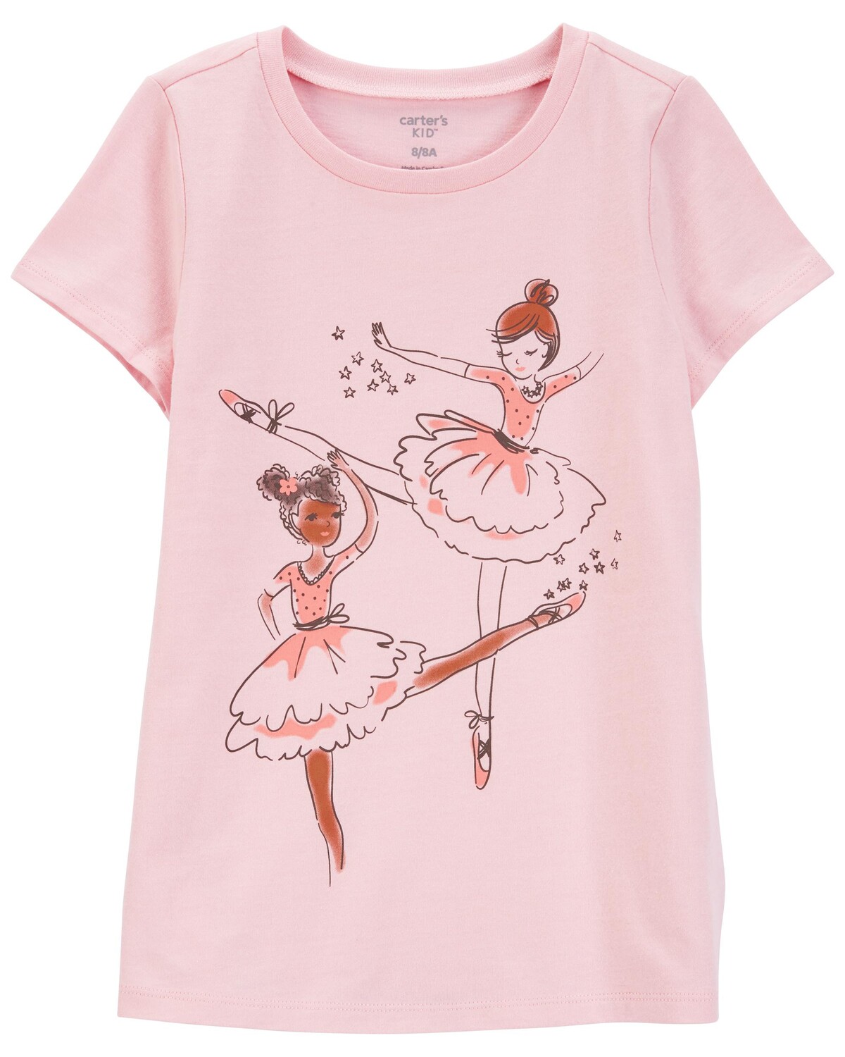 

Футболка Kid Ballerina из джерси Carter's, розовый