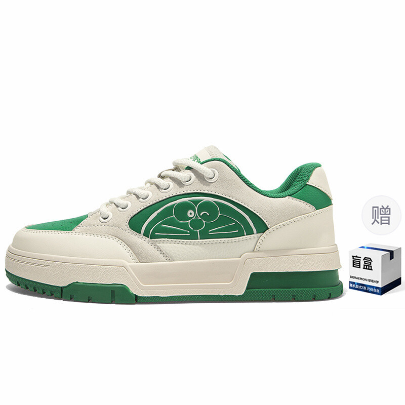

Кеды мужские, обувь для скейтбординга низкая Doraemon, цвет Rice green + random style