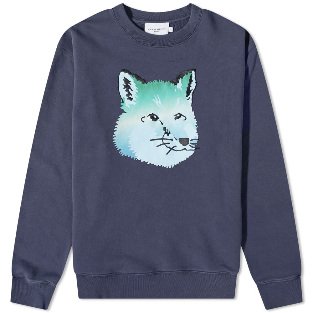 

Толстовка Maison Kitsune Vibrant Fox Head Relaxed Sweat, Серый