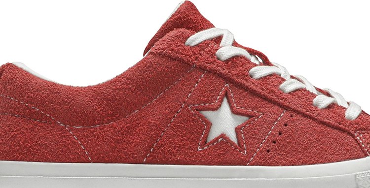 Converse one star premium suede low store top red