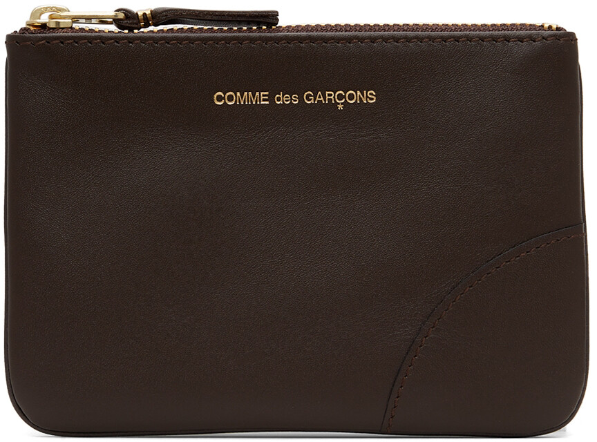 

Коричневый маленький классический клатч на молнии Comme des Garçons Wallets