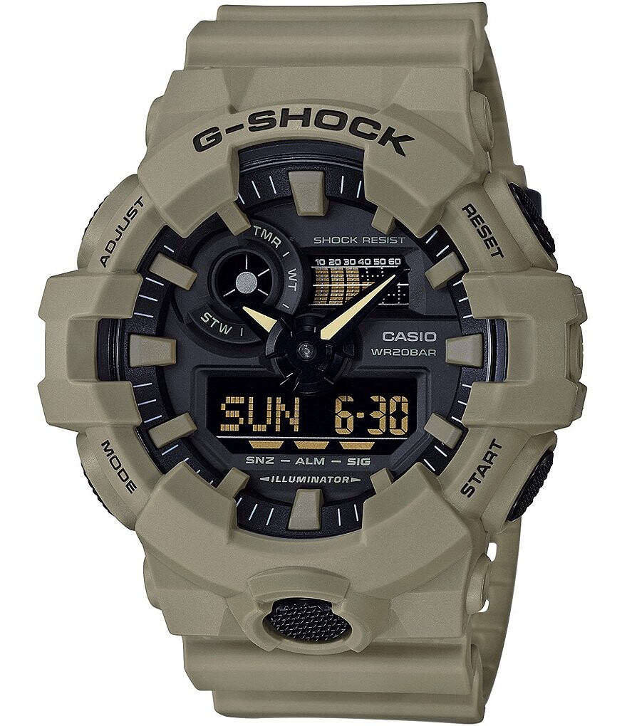 

Часы G-Shock Ana-Digi с полимерным ремешком, бежевый