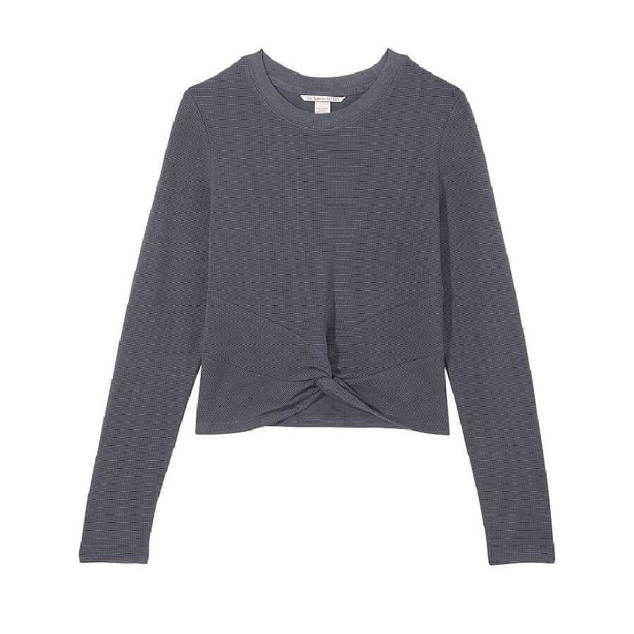 

Топ Victoria's Secret Double Waffle Knit, серо-голубой