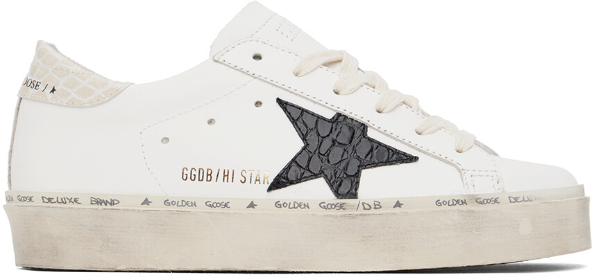 

Белые классические кроссовки Hi Star Golden Goose, Белый