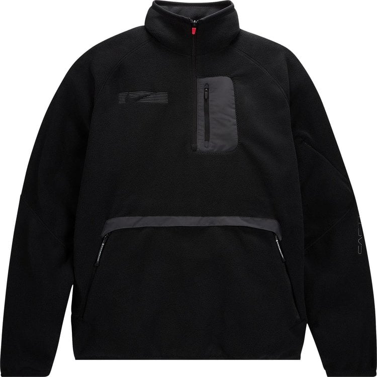 Толстовка Cactus Jack by Travis Scott x Nike NRG BH Quarter Zip 'Black/Anthracite', черный