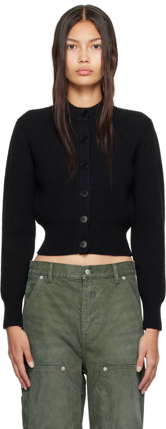 

Черный кардиган с круглым вырезом alexanderwang.t