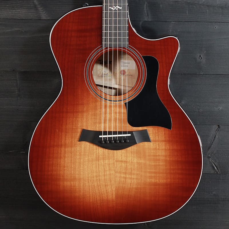 Гитара Taylor 424ce LTD WSB All Solid Urban Ash, коричневый цена и фото
