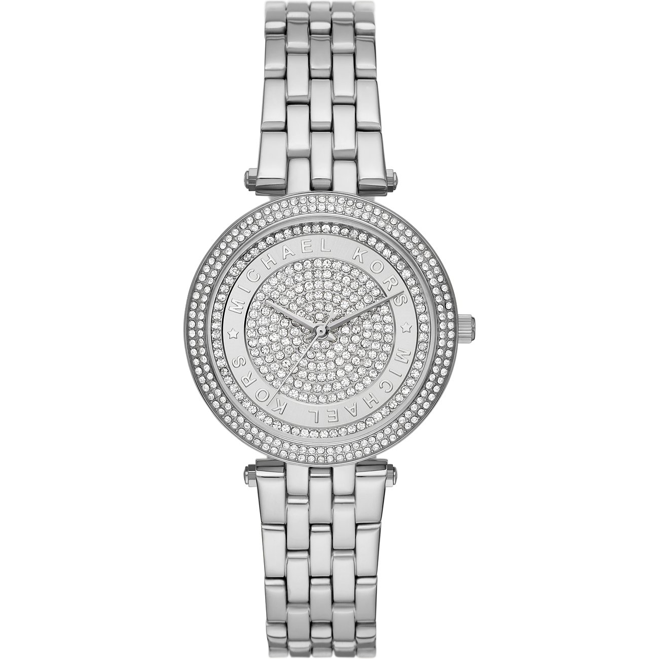 Часы наручные Michael Kors Mini Darci Pavé Silver-Tone, серебристый наручные часы michael kors darci mk3738