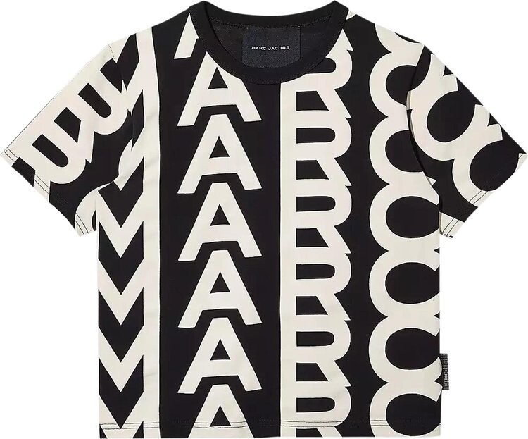 

Футболка Marc Jacobs Monogram Baby T-Shirt Black/Ivory, черный