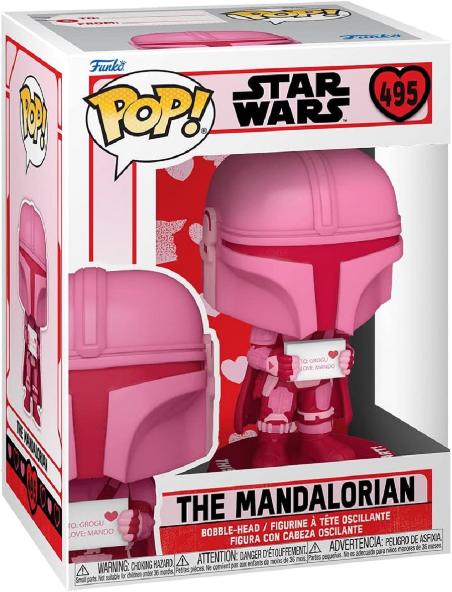 Фигурка Funko POP! Star Wars: Valentines - Mandalorian Din Djarrin сумка панда мандалорец panda mandalorian красный