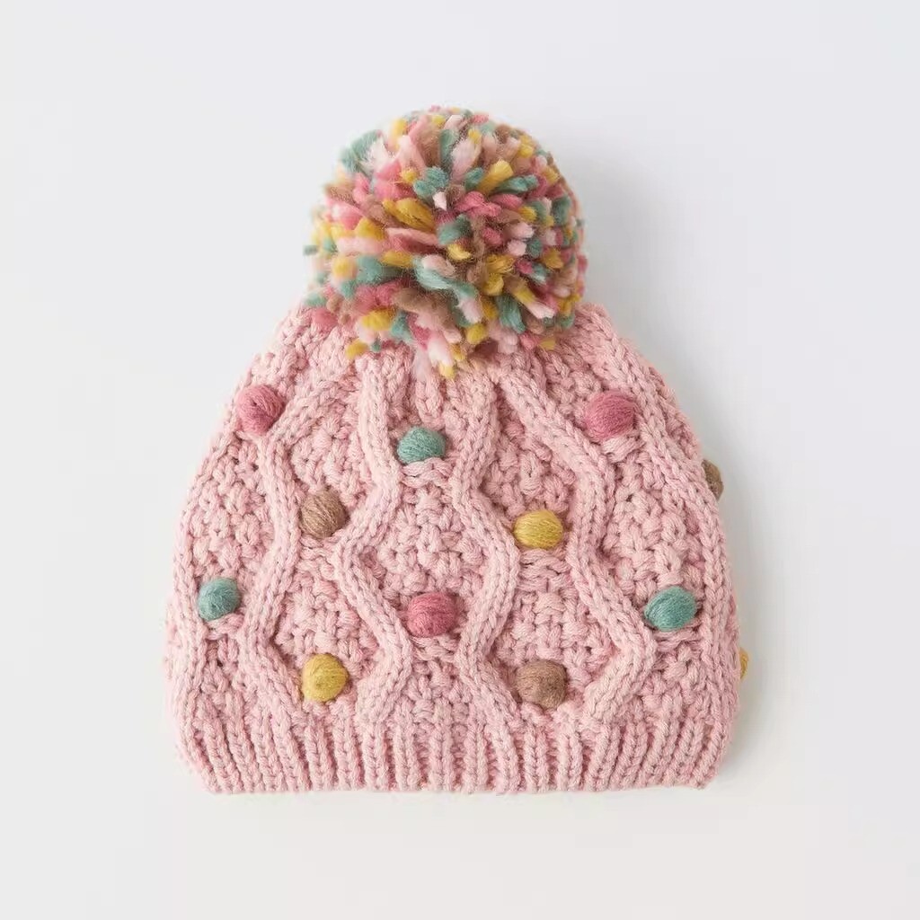 

Шапка ZARA Embroidery Knitted, розовый