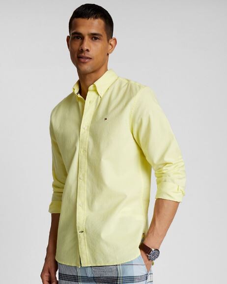 

Рубашка классического кроя Tommy Hilfiger Sportswear Regular Fit Oxford, желтый